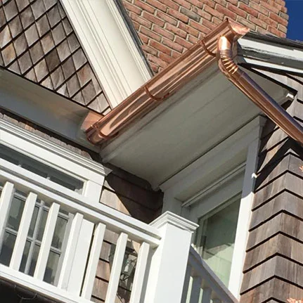 copper gutter installation Sound Beach ny